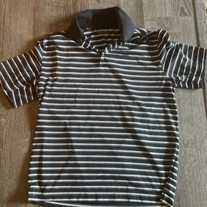Men’s large Nike golf polo. Black, white, gray